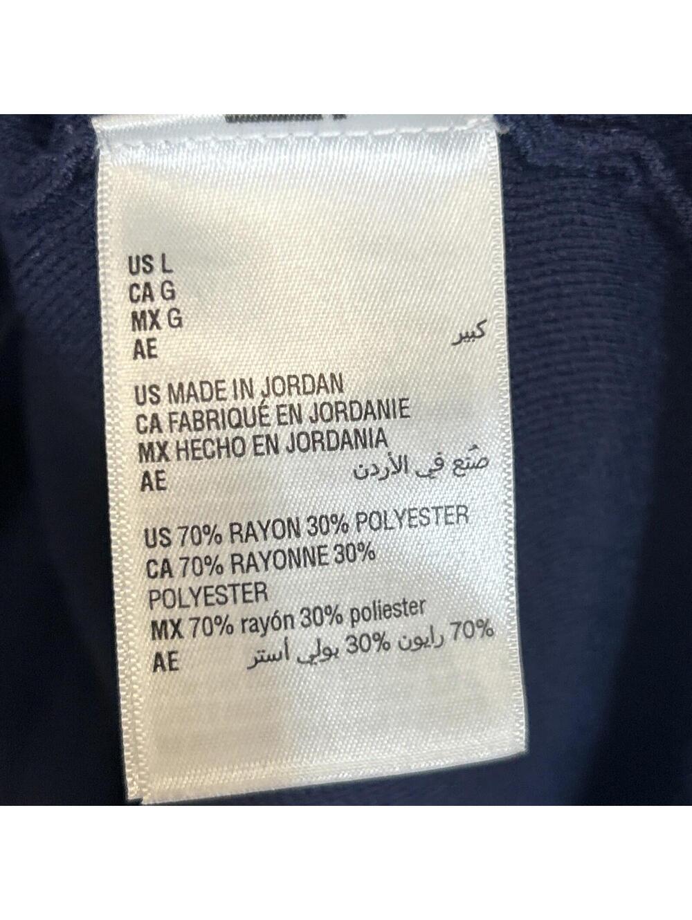 $49 Mode of One Sweater Caspian Blue Size Large Relax-Fit Short-Sleeve Mens - Picture 7 of 10